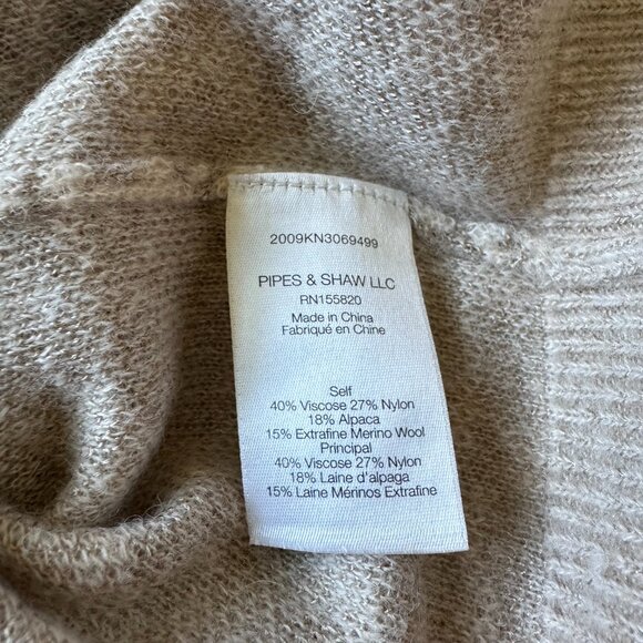 Veronica Beard Womens XL Tilda Neutral Leopard Print Sweater Merino Wool Alpaca - Picture 6 of 7